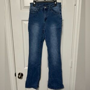 Stylish Blue Flare Jeans for Women